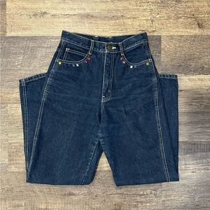 Women’s Filippo Totti High Rise Straight Leg Jeans 25 inch waist